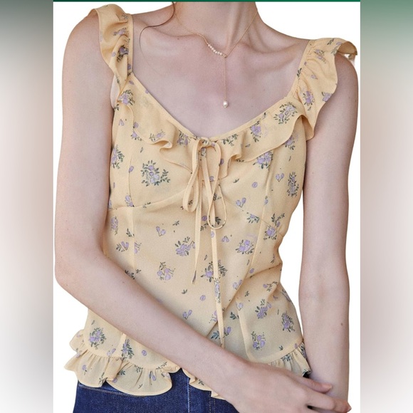 Simple Retro Floral Top - Picture 3 of 7